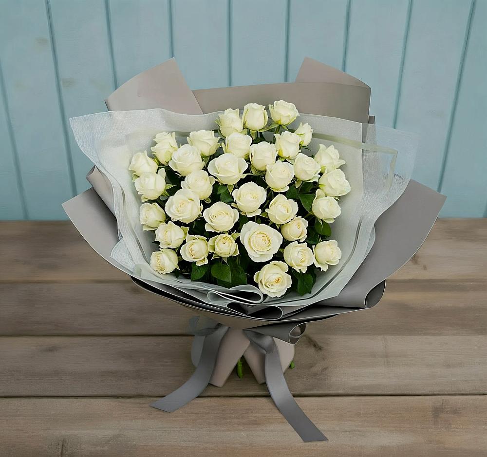 Букет Белоснежная нежность в Рузе