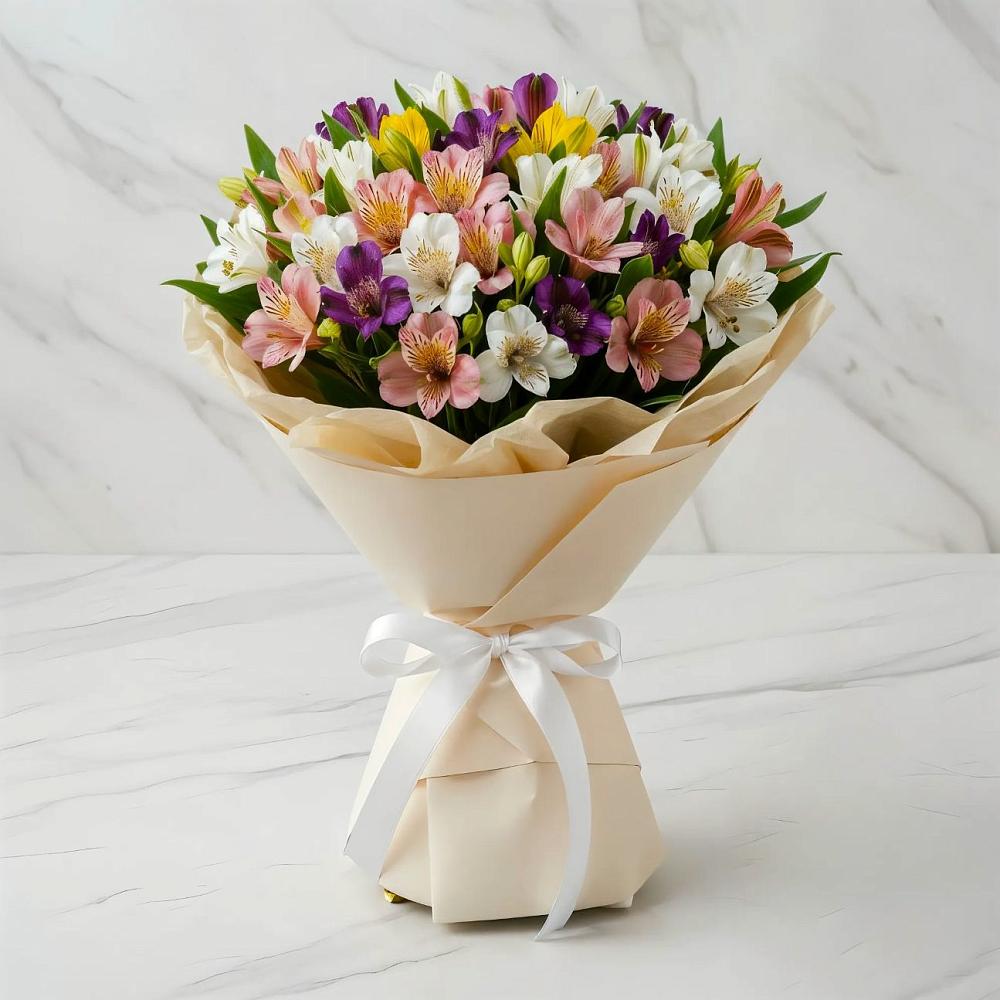 Букет цветов из: Альстромерии в Рузе