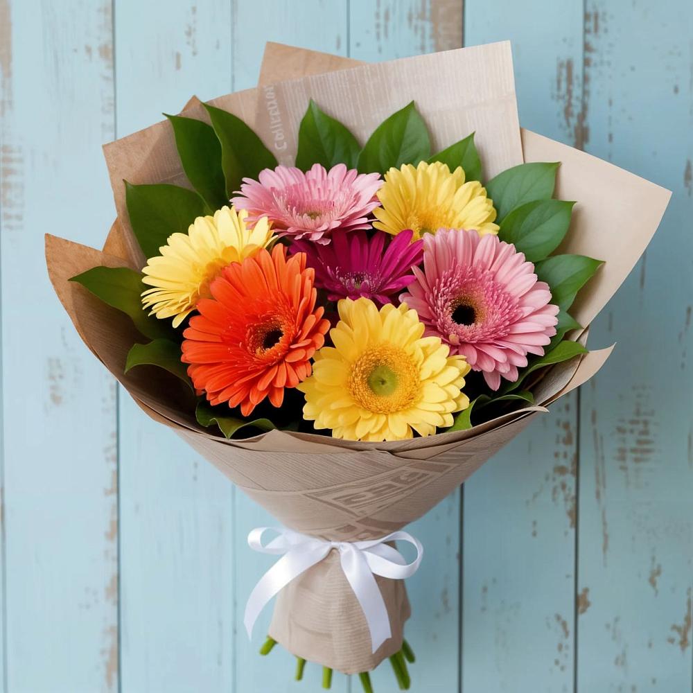 Букет цветов из: Герберы в Рузе