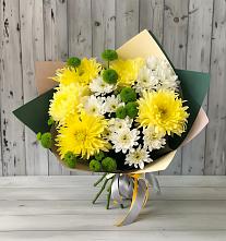 Букет цветов из:  Хризантемы #REPLACE_PRED# Рузе