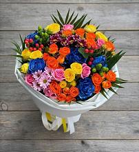 Букет цветов из:  Розы и Хризантемы в Рузе