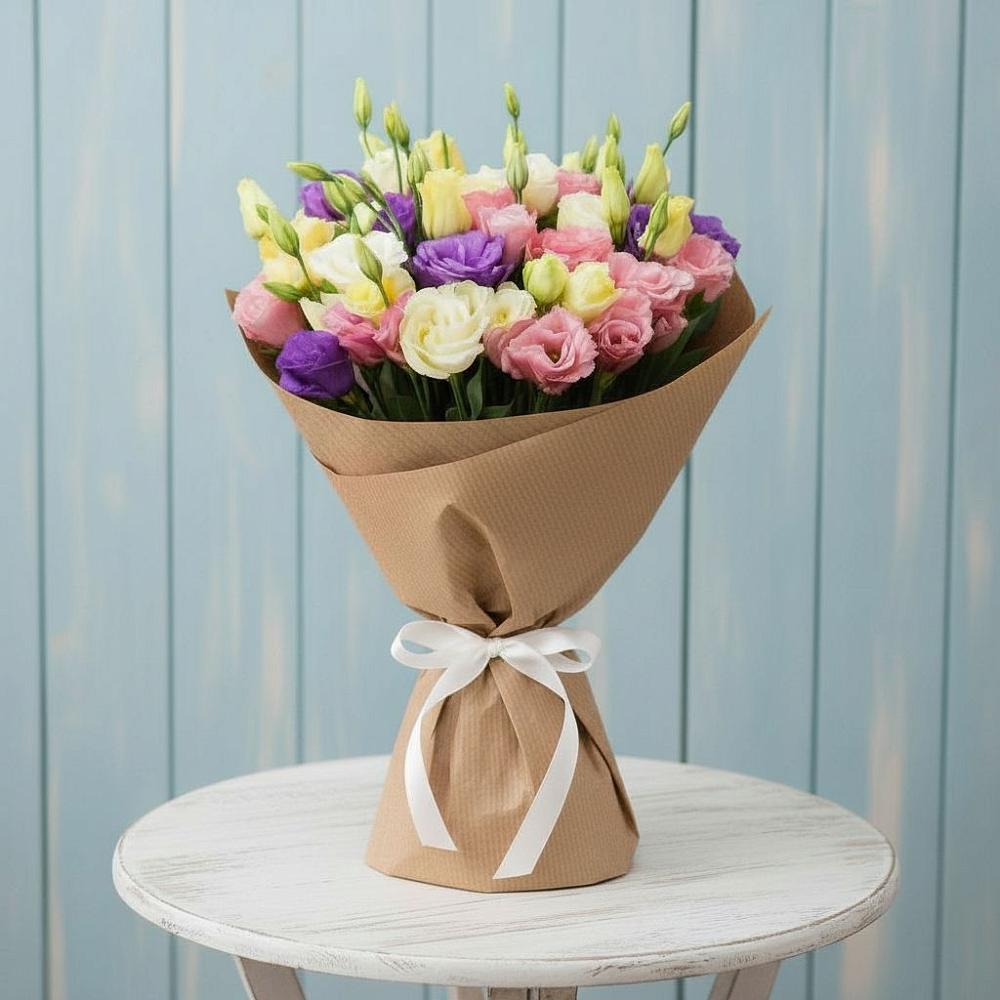 Букет цветов из: Лизиантусы в Рузе