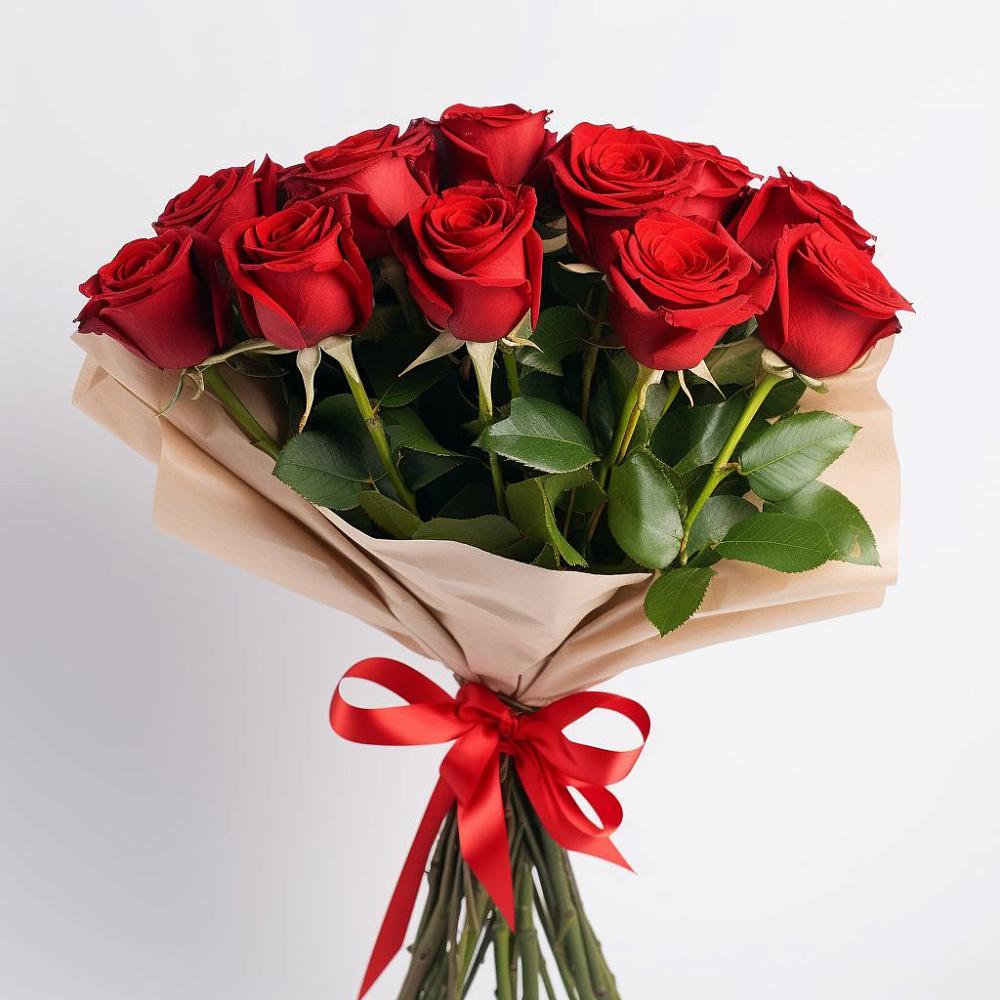 Букет 11 Красных роз Эдлесс Лав в Рузе