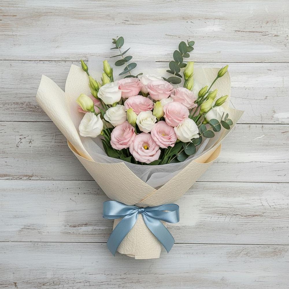 Букет цветов из: Лизиантусы в Рузе